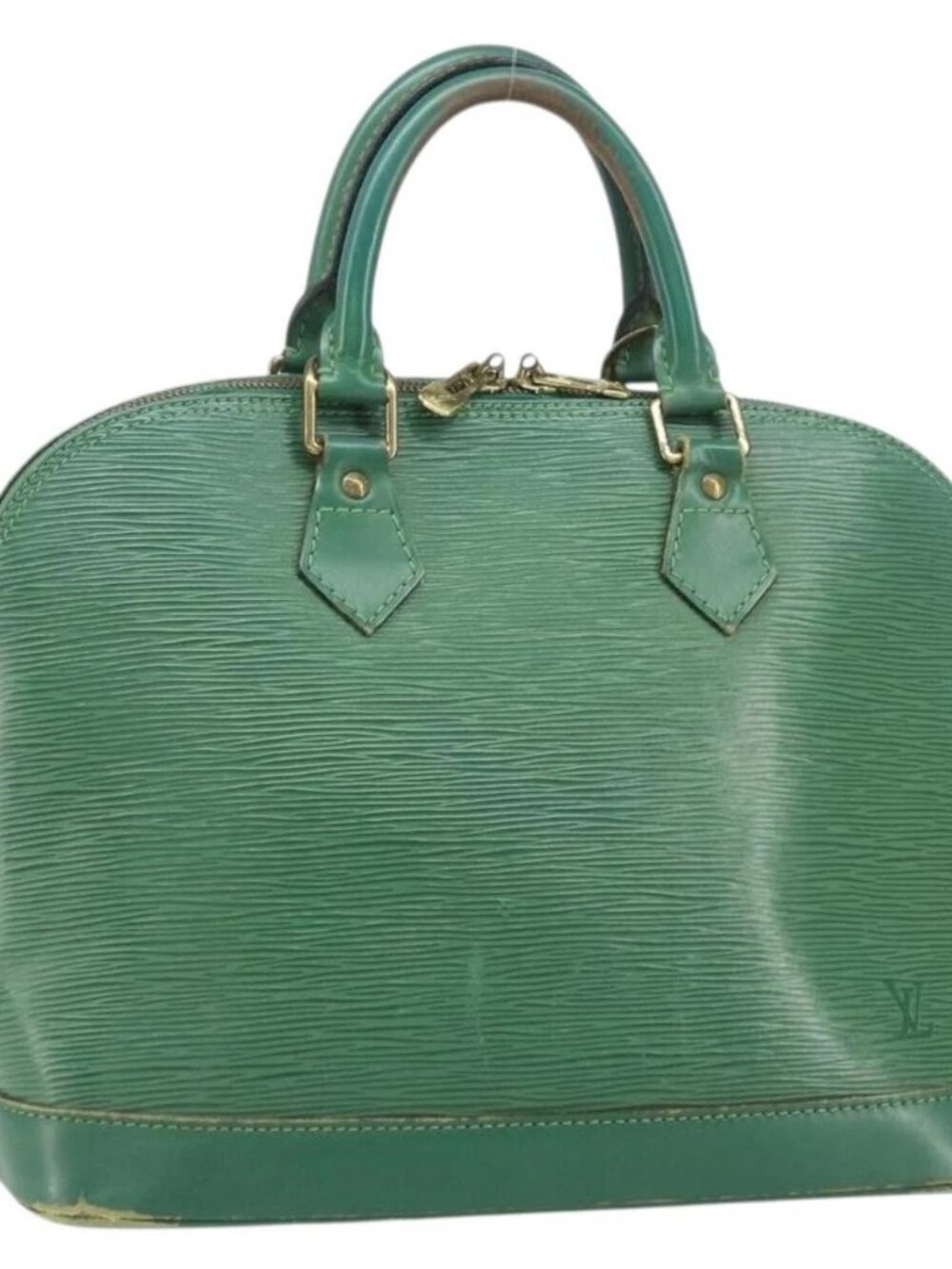 LOUIS VUITTON Epi Alma Hand Bag Borneo Green M52144 LV Auth 169584